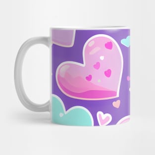 Delicious Pastries and Candy Hearts Mug